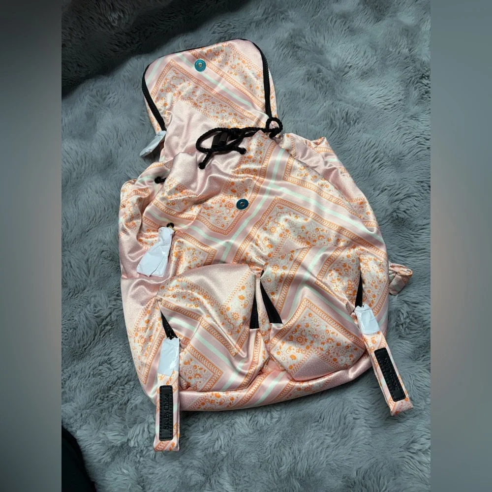 See By Chloe Joy Rider Bandana-Print Backpack in Fallow MSRP $380